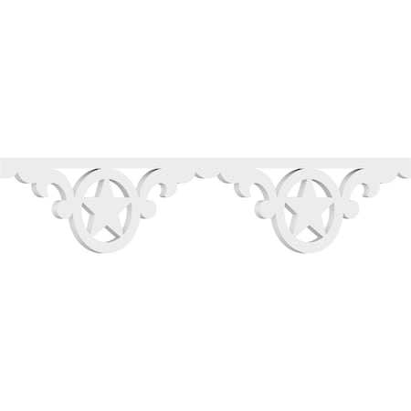 Ekena Millwork Austin Architectural Grade PVC Running Trim, 8"H x 5/8"P x 48"L RUNP08X0625X48AUS